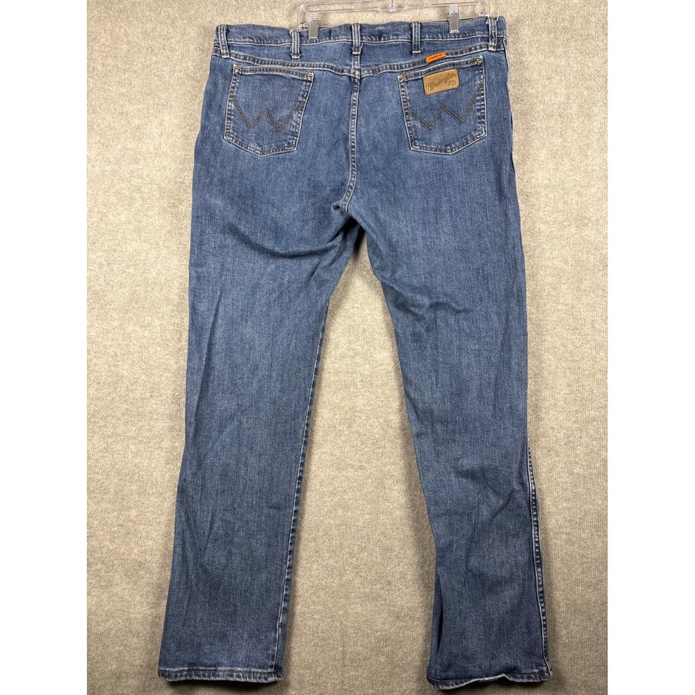 Wrangler FR Flame Resistant Jeans CAT2 2112 Workwear 42x34 Blue 18FRAC47D - Picture 3 of 10
